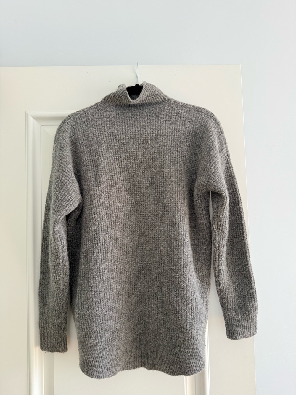 Madewell Grey Knit Mock Neck Sweater